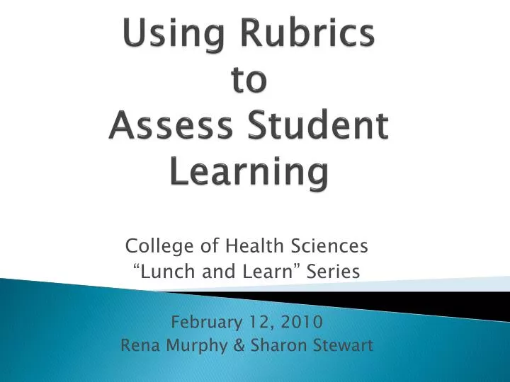 using rubrics to assess student learning