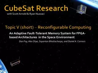 CubeSat Research