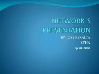 network s presentation