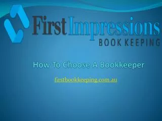 How To Choose A Bookkeeper