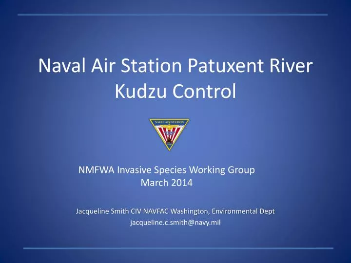 naval air station patuxent river kudzu control