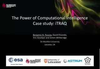 The Power of Computational Intelligence Case study: iTRAQ
