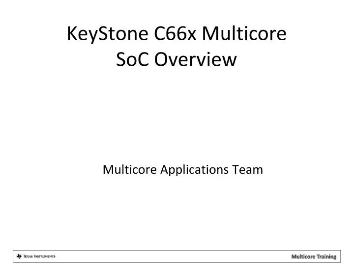multicore applications team