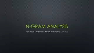 n-gram analysis