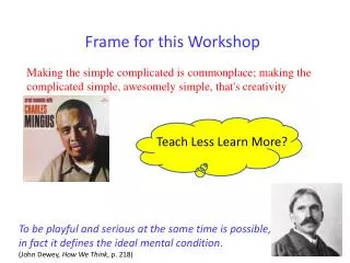 frame for this workshop
