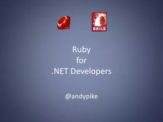 Ruby for .NET Developers