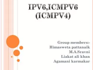 Group members:- Himasweta pattanaik M.A.Sravni Liakat ali khan Agamani karmakar
