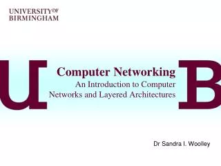 Computer Networking An Introduction to Computer Networks and Layered Architectures