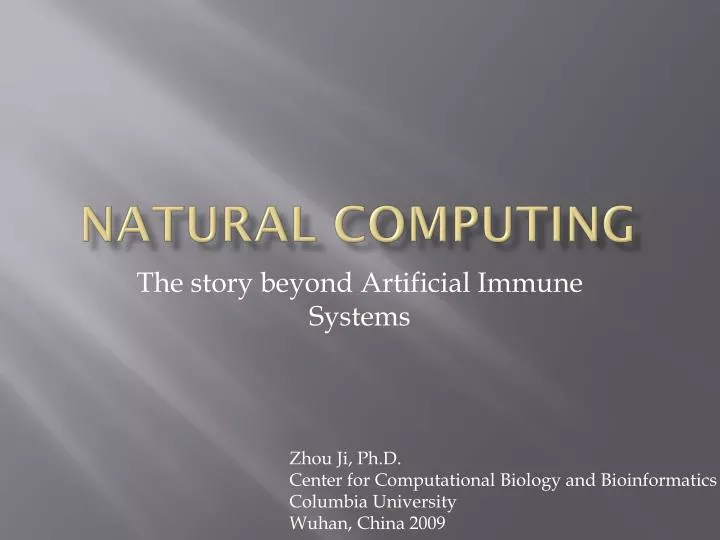 natural computing