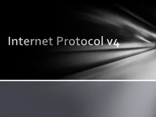 Internet Protocol v4