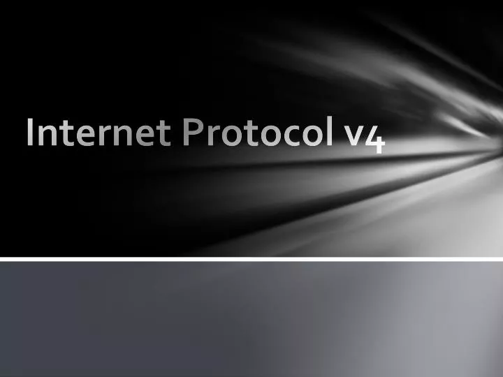 internet protocol v4