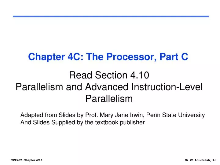 chapter 4c the processor part c