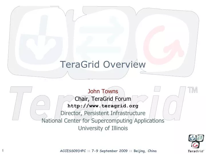 teragrid overview