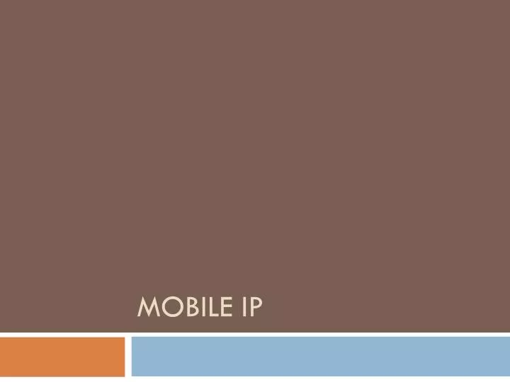 mobile ip