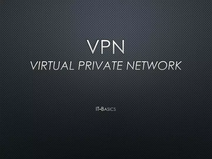 vpn virtual private network