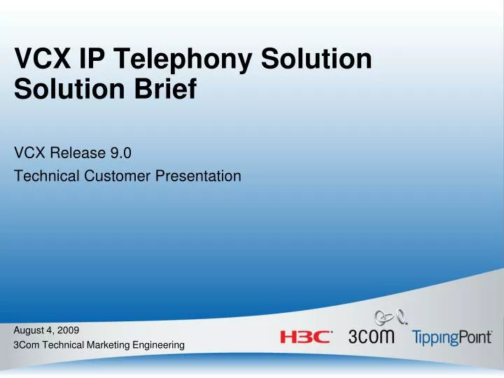 vcx ip telephony solution solution brief