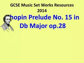 GCSE Music Set Works Resources 2014