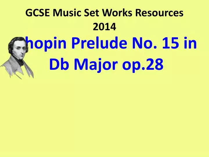 gcse music set works resources 2014