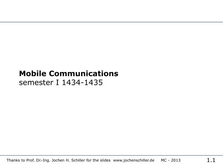 mobile communications semester i 1434 1435