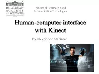 Human-computer interface with Kinect