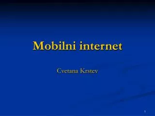mobilni internet