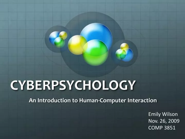 cyberpsychology