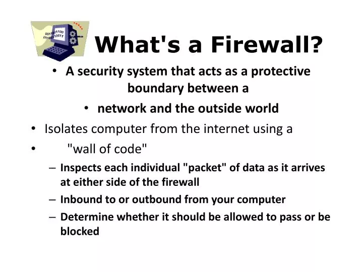 what s a firewall