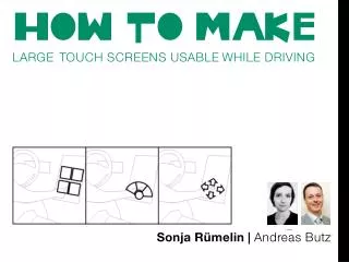 large touch screens usable while driving