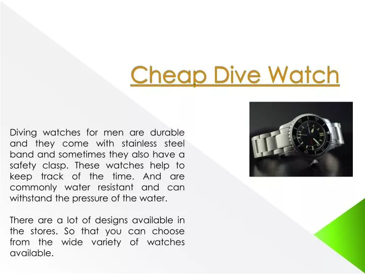 cheap dive watch