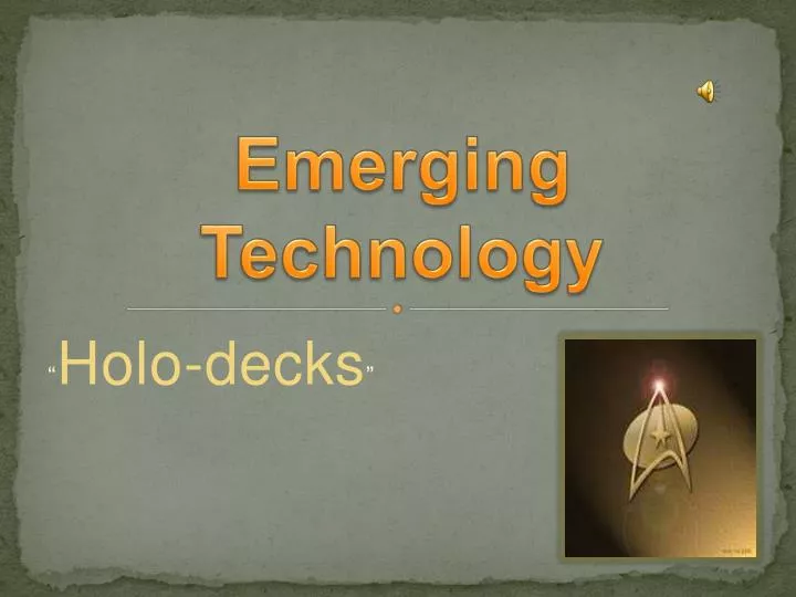 emerging technology