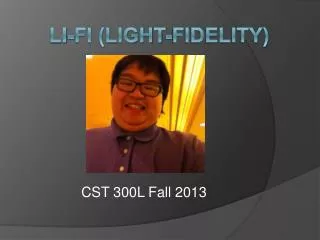 Li-Fi (light-fidelity)