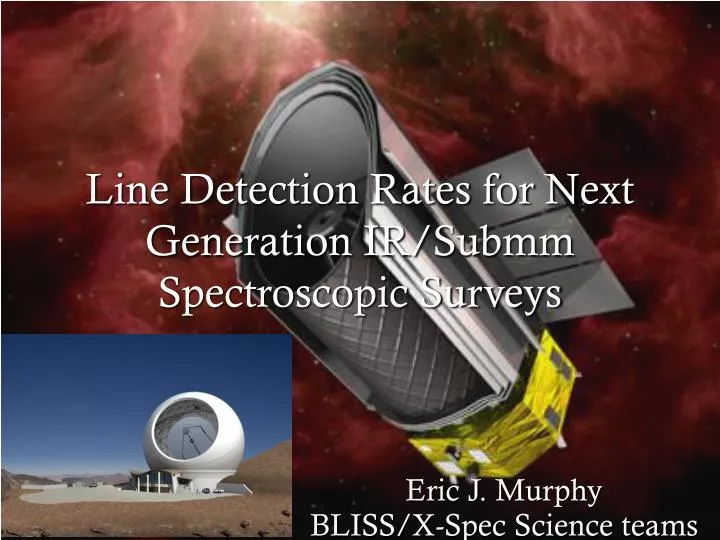 line detection rates for next generation ir submm spectroscopic surveys
