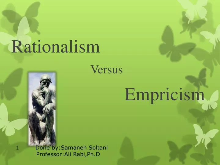 rationalism versus empricism