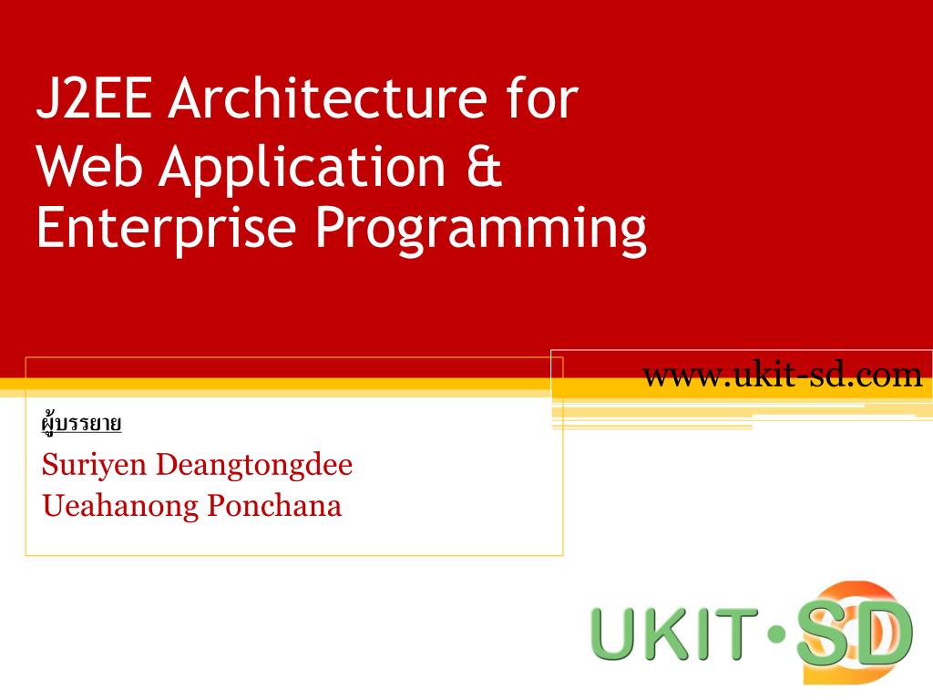 PPT - J2EE Architecture for Web Application & Enterprise Programming ...