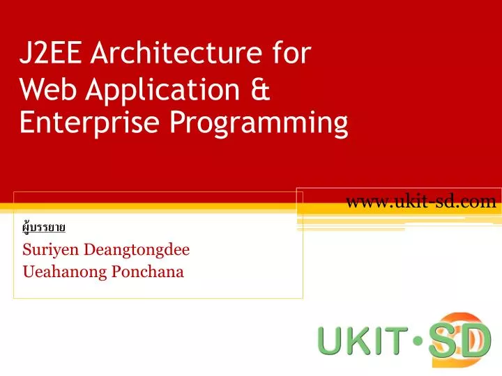 j2ee architecture for web application enterprise programming