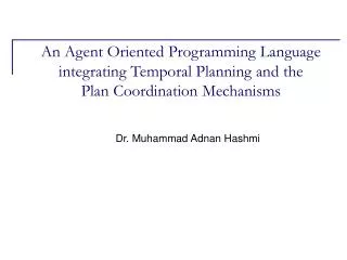 Dr. Muhammad Adnan Hashmi