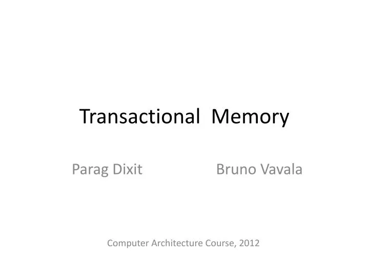 transactional memory