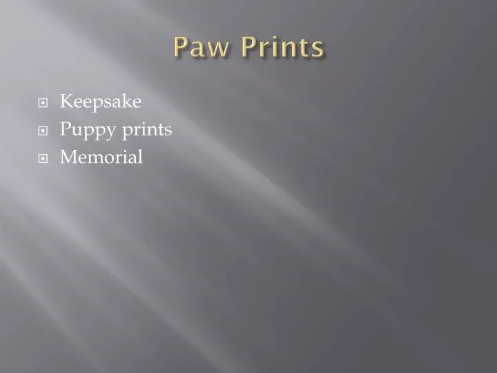 paw prints