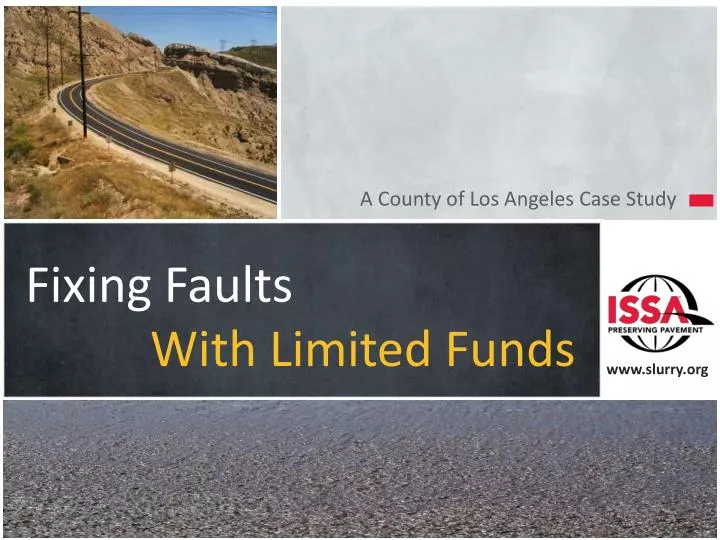 fixing faults with limited funds