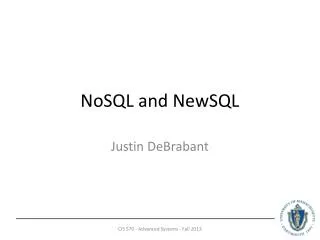 NoSQL and NewSQL