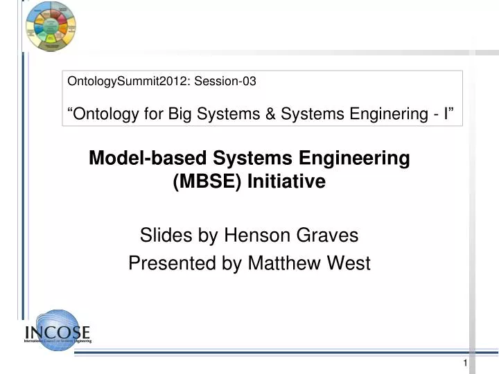 model based systems engineering mbse initiative