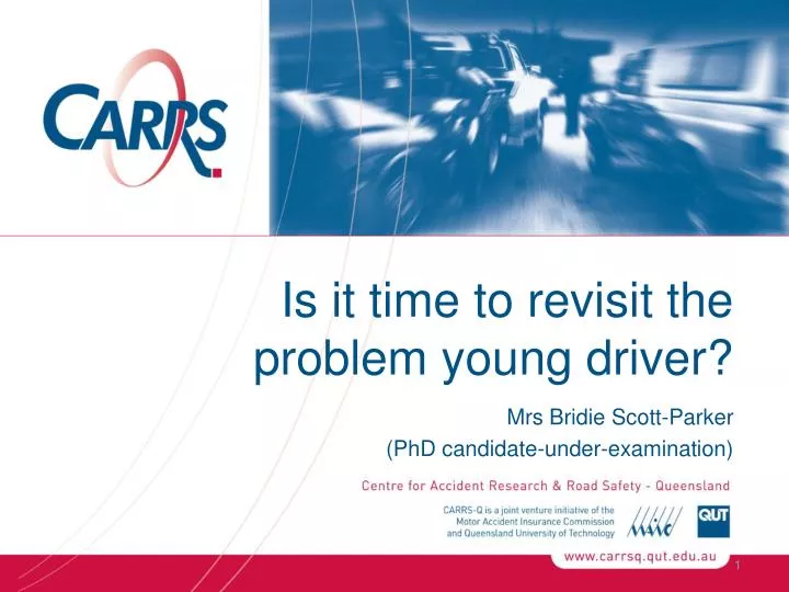 is it time to revisit the problem young driver