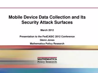 Mobile Device Data Collection and Its Security Attack Surfaces