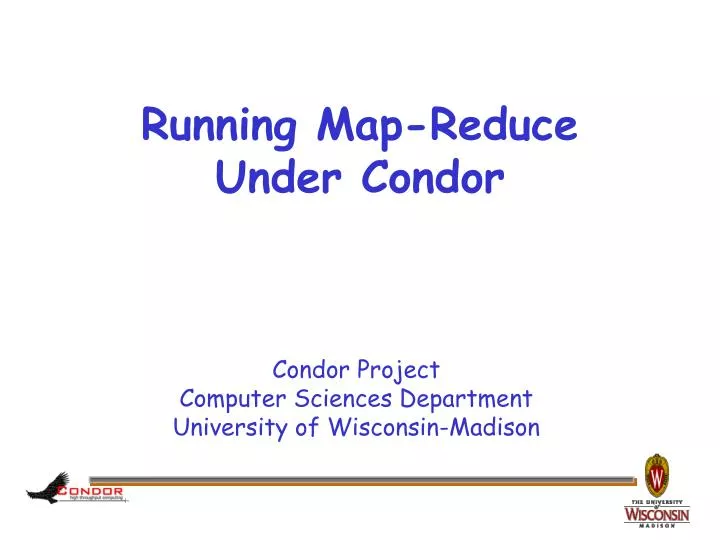 running map reduce under condor