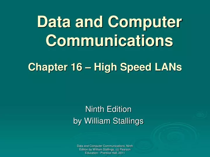 data and computer communications