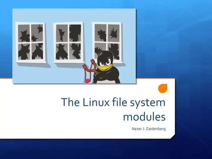 the linux file system modules
