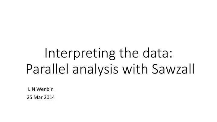 interpreting the data parallel analysis with sawzall