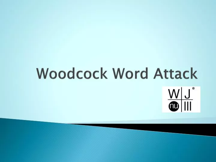 woodcock word attack