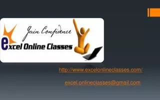 excelonlineclasses/ excel.onlineclasses@gmail