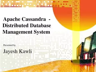 Apache Cassandra - Distributed Database Management System